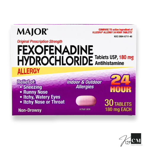 Major Fexofenadine Hydrochloride Product Photo by Kaylyn Calove-Marella