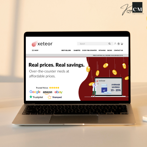 xeteor.com Mock Up Website